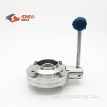 Stainless Steel Dairy Butterfly Valve Weld End